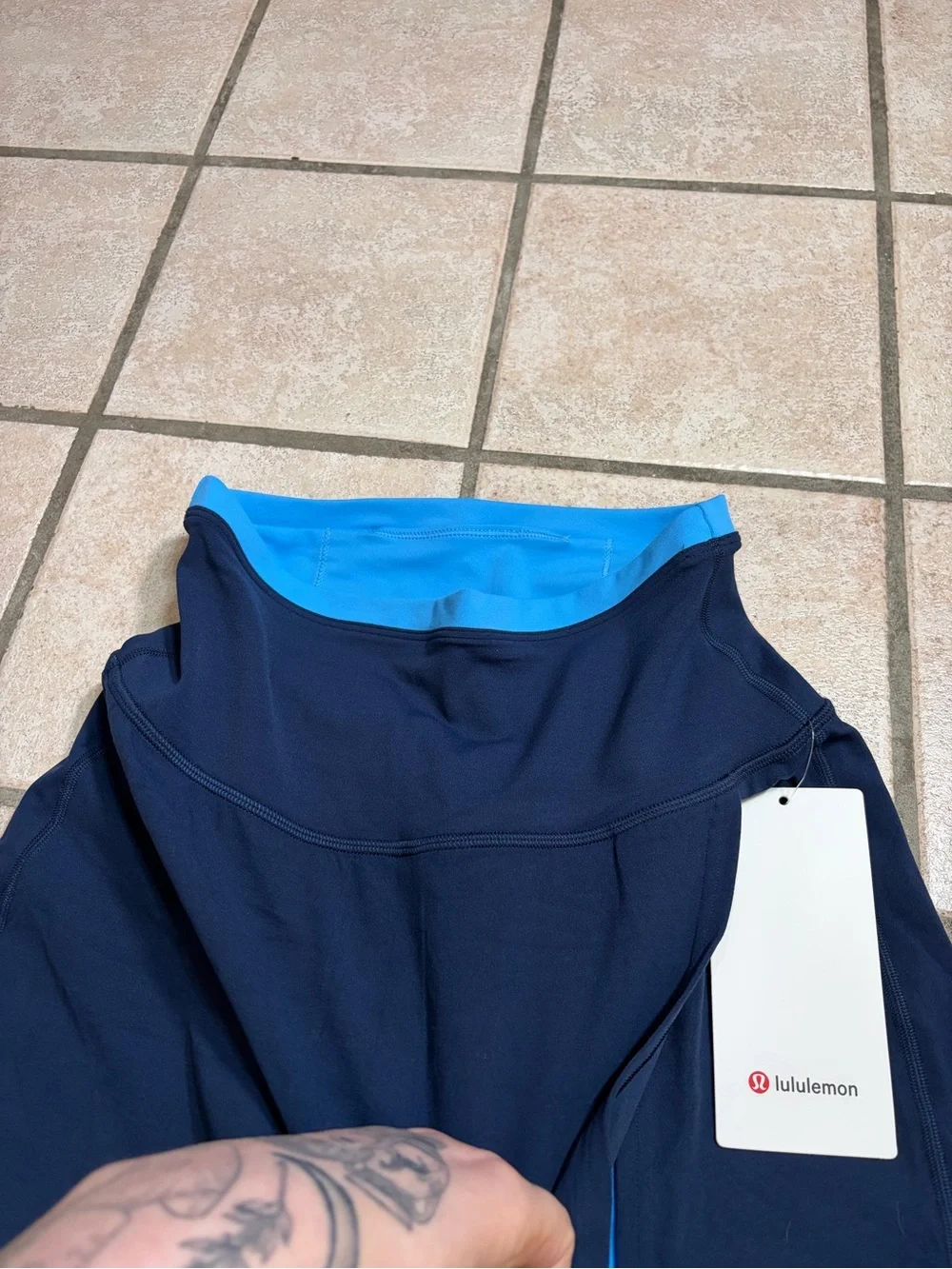 NWT Lululemon Align Super High-Rise Side-Slit Skirt *Trim Club Blue/Ocean Wave 4